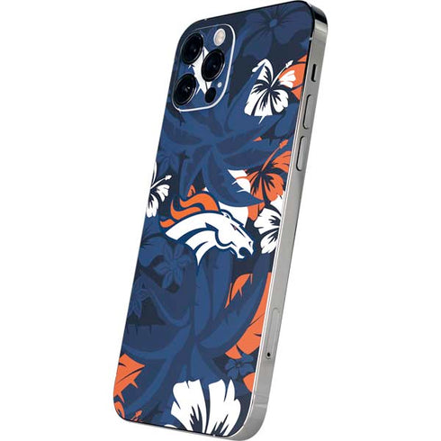 NFL Denver Broncos Tropical Print iPhone 12 Pro Skin